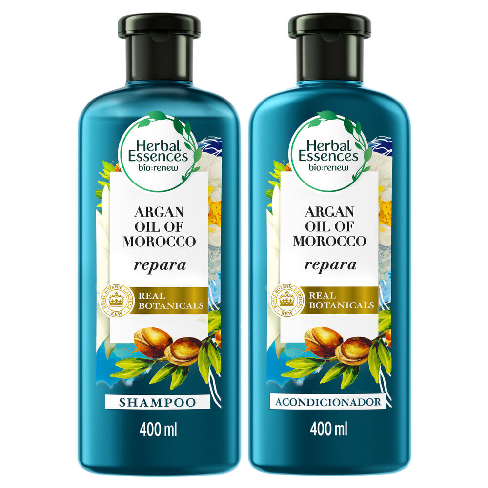 7500435143776 SHAMPOO HERBAL ESSENCES+ACOND. 400 ML. C/50% DTO. ARGAN