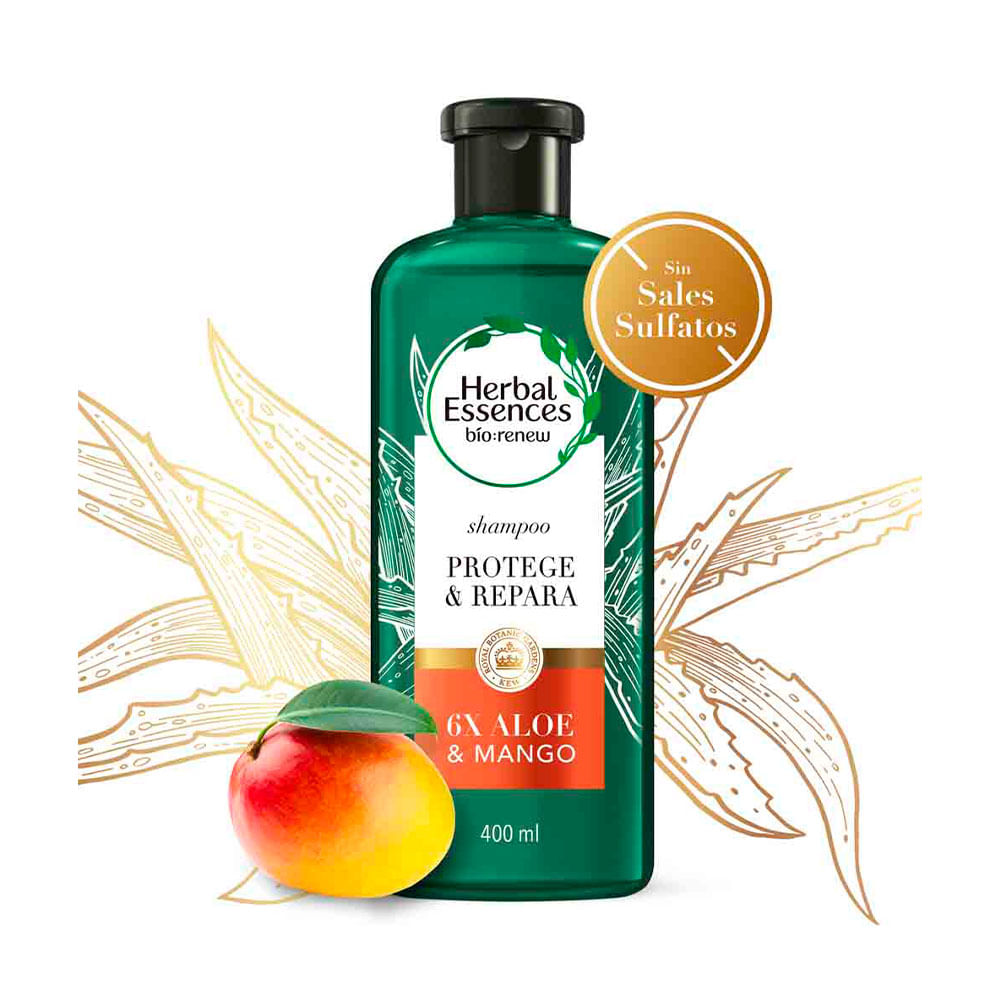 SHAMPOO HERBAL ESSENCES 400 ML. ALOE Y MANGO (24132)