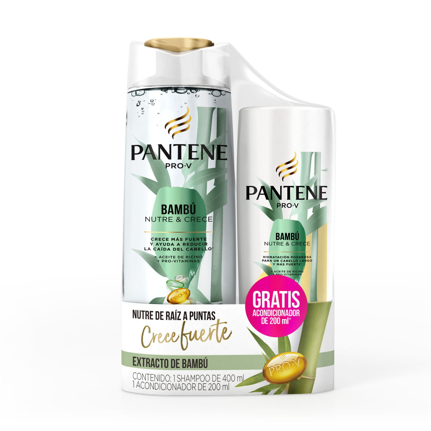 7500435159494 SHAMPOO PANTENE 400 ML.+ACOND. 200 ML. BAMBU (20553)