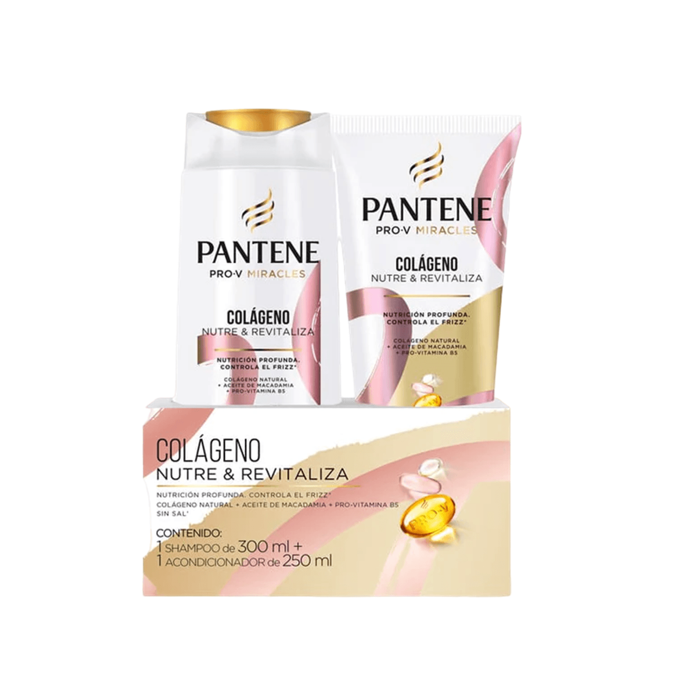 7500435208994 SHAMPOO PANTENE PRO-V MIRACLE 300 ML.+ACOND. 250 ML. COLAG. NUTRE Y REVIT. (20571)