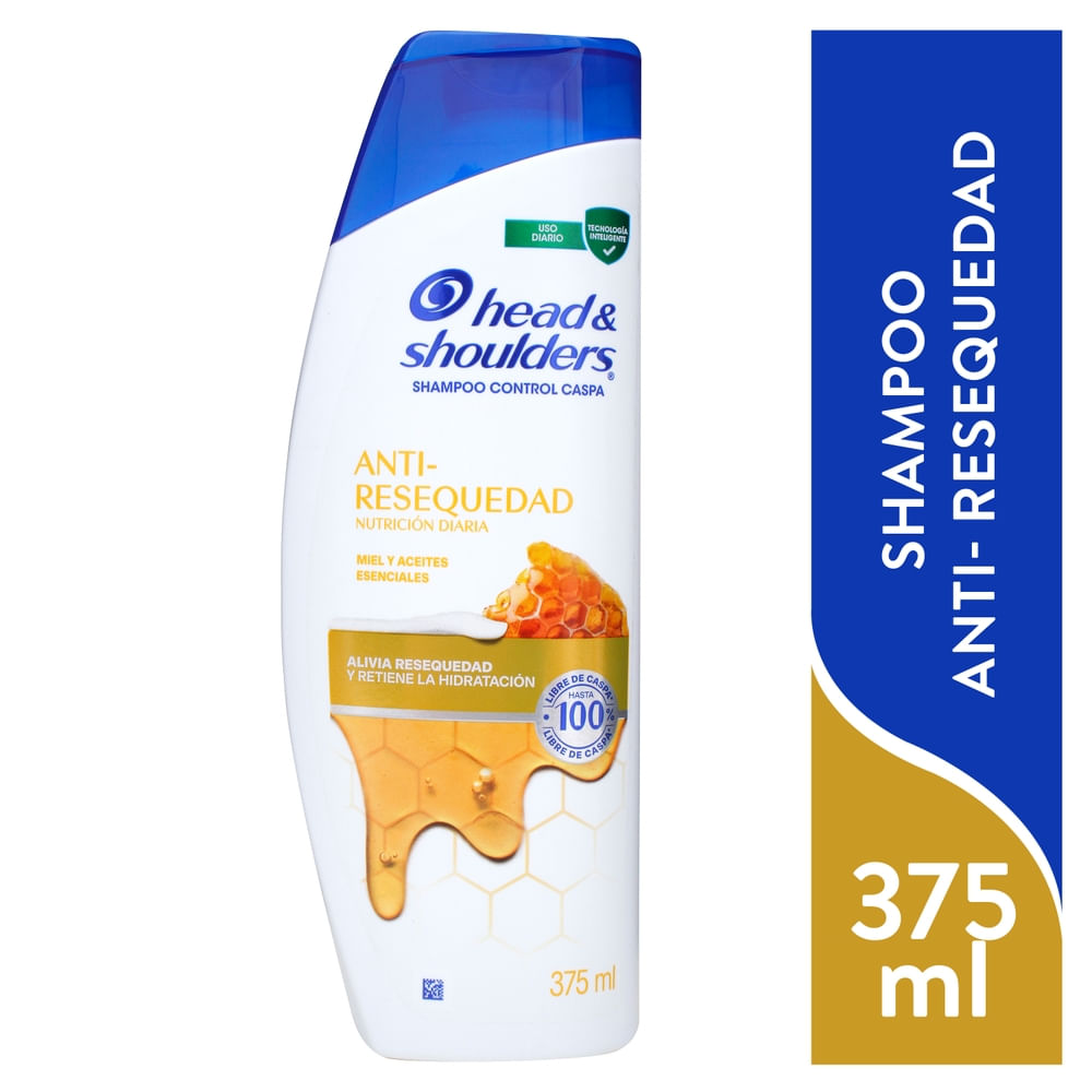 SHAMPOO HEAD & SH. 375 ML. MIEL ANTI RESEQUEDAD (21282)
