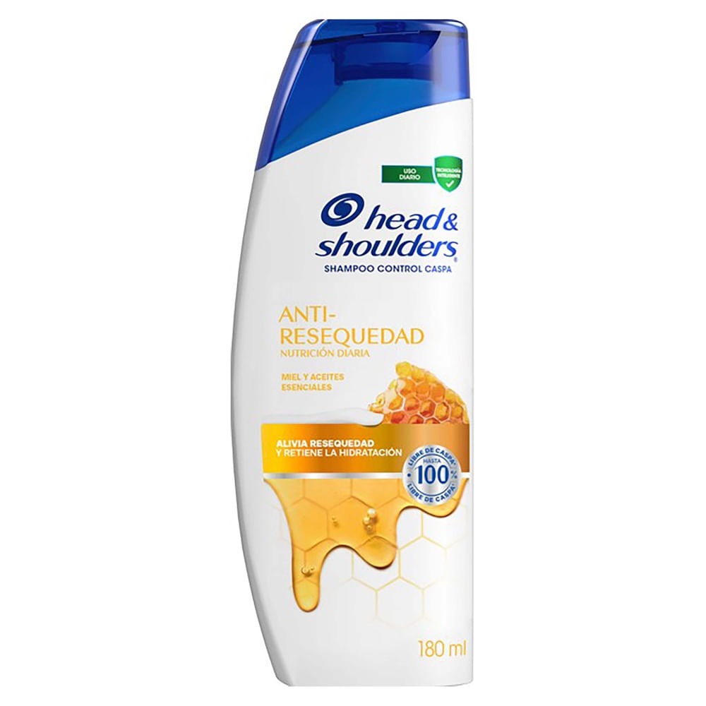 SHAMPOO HEAD & SH. 180 ML. MIEL ANTI RESEQUEDAD (21283)