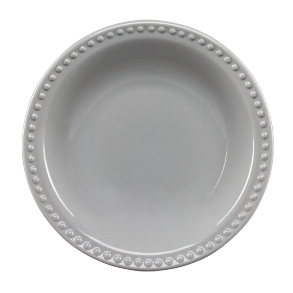 7501190877890 PLATO CERAM. HONDO SANTA ANITA 21,5 CM. MAUVE GRIS (C317212)