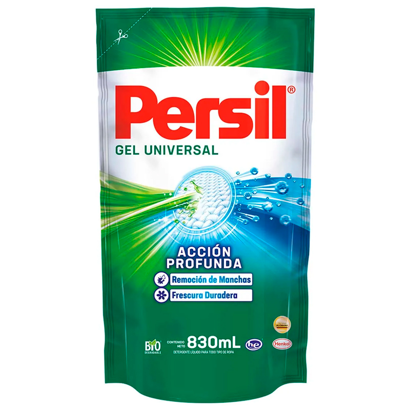 7501199413433 JABON LIQ. PERSIL GEL D.PACK 830 ML. UNIVERSAL (6256)