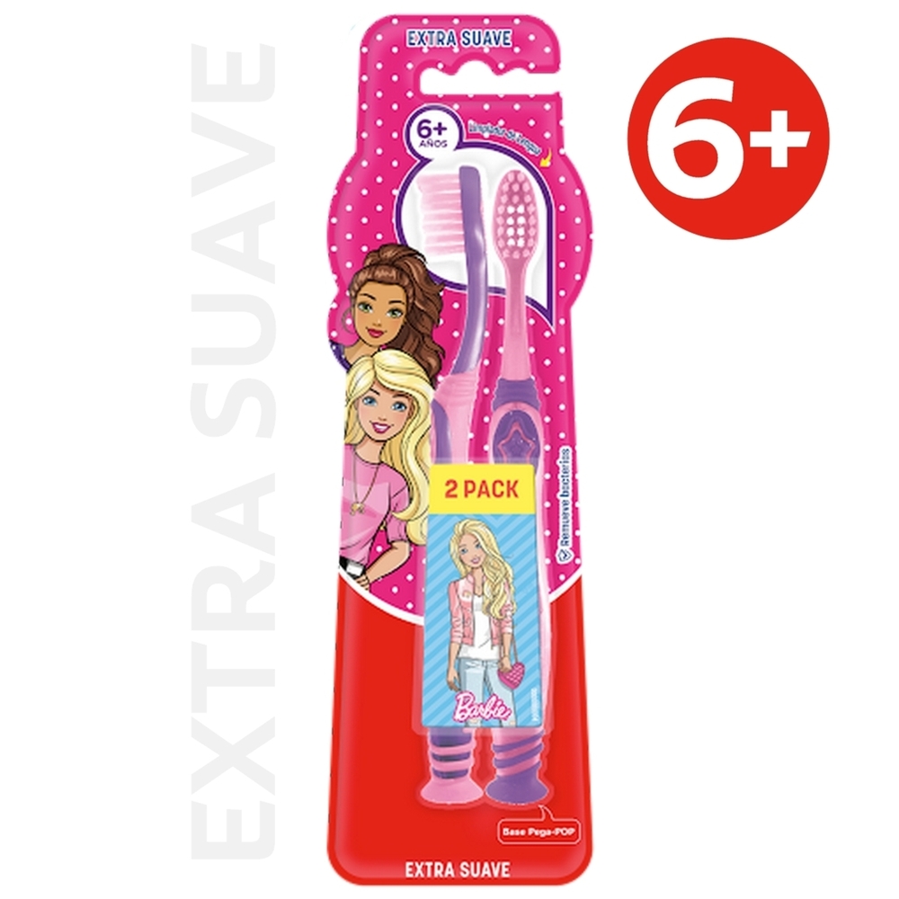 CEPILLO DENTAL COLGATE 6+ AÑOS BARBIE X 2 UN. (07296A)