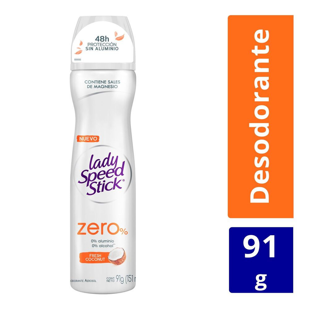 7509546651941 DESOD. AER. LADY S.STICK ZERO% 91 GRS. FRESH COCONUT
