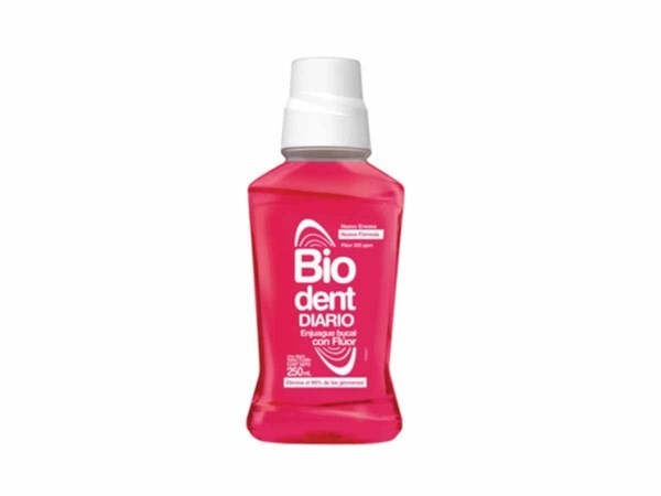 7509546657905 ENJUAGUE BUCAL BIODENT DIARIO 250 ML. FRUTILLA (61004964)