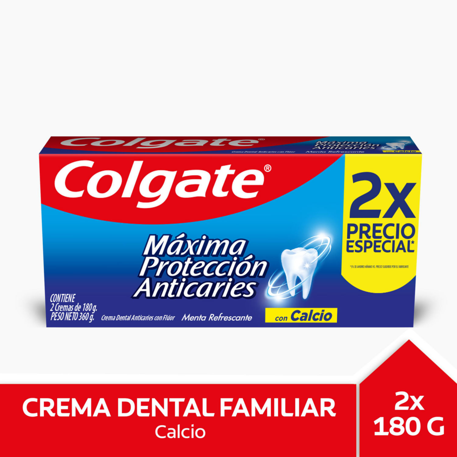 7509546663340 COLGATE MFP 180 GRS. PACK X 2 (61008096)