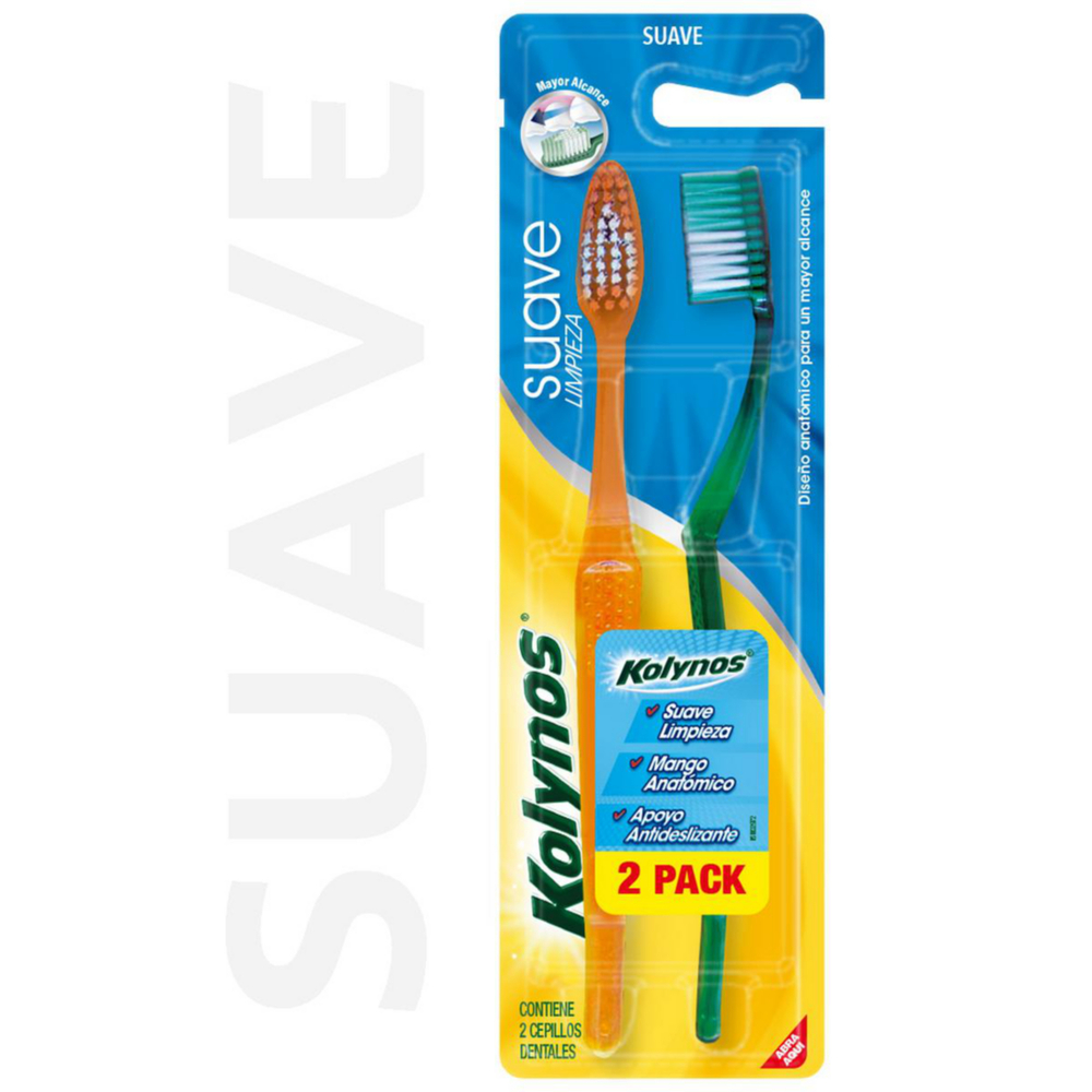 7509546674100 CEPILLO DENTAL KOLYNOS DOCTOR SOFT SUAVE X 2 UN.