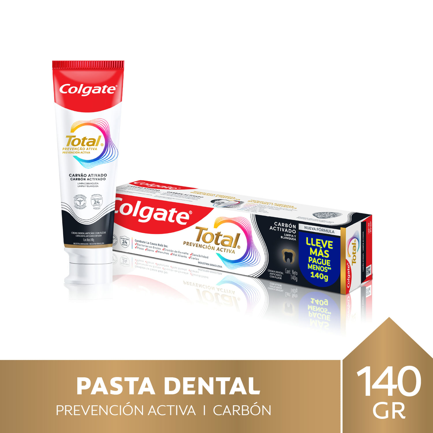 COLGATE TOTAL12 140 GRS. CARBON ACTIVADO (61033070)
