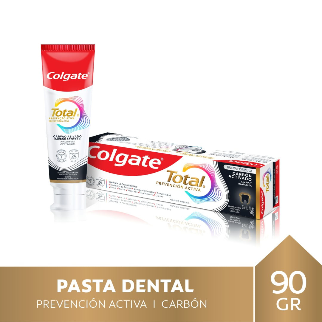 7509546686042 COLGATE TOTAL12 90 GRS. CARBON ACTIVADO (61033069)