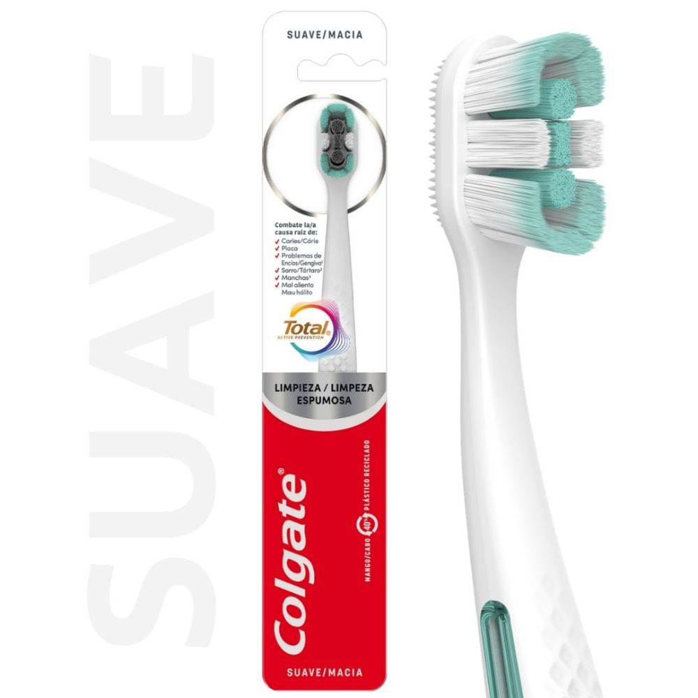 7509546693712 CEPILLO DENTAL COLGATE LIMPIEZA ESPUMOSA SUAVE (61044810)