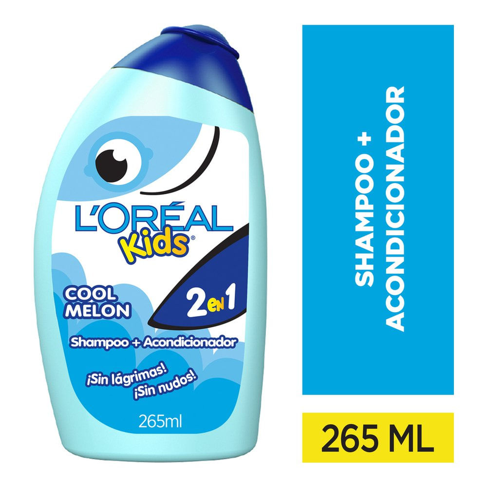 SHAMPOO L´OREAL KIDS 2 EN 1 SMOOTHIE 265 ML. COOL MELON