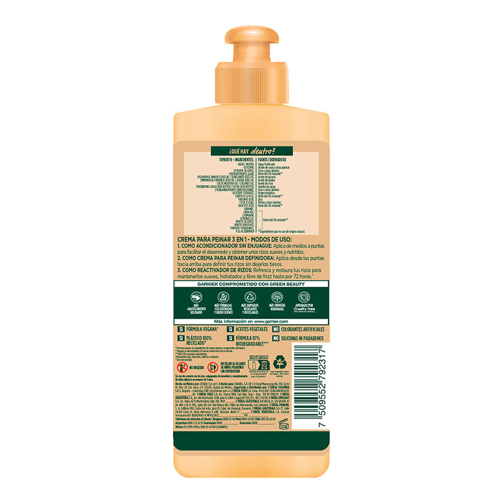 CR. P/PEINAR FRUCTIS HAIR FOOD 300 ML. CACAO (H5671100)