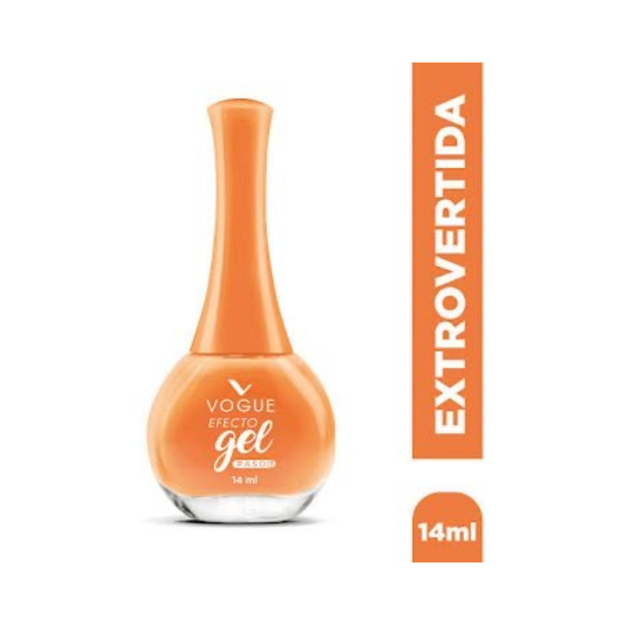 7509552808872 ESMALTE P/UÑAS VOGUE EFECTO GEL 14 ML. EXTROVERTIDA