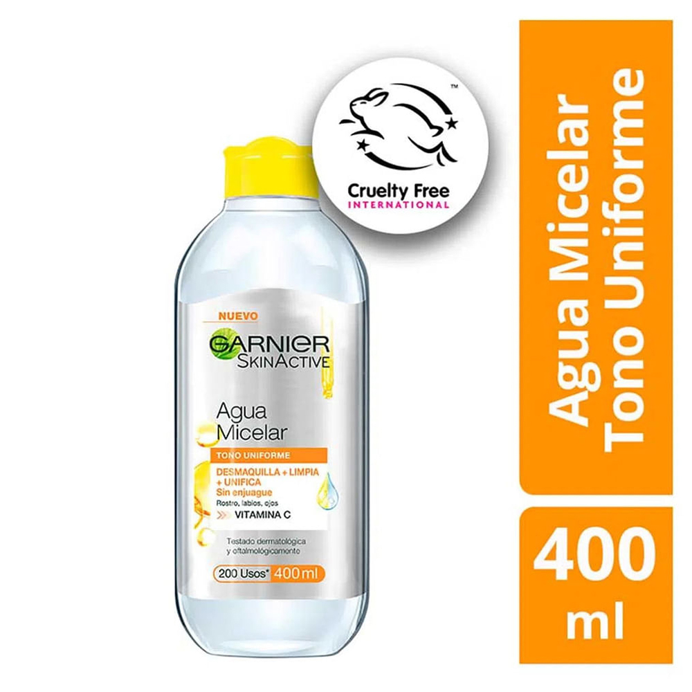 PROD. P/ROSTRO AGUA MICELLAR GARNIER S.ACTIVE VITAMINA C 400 ML	(H5543503)