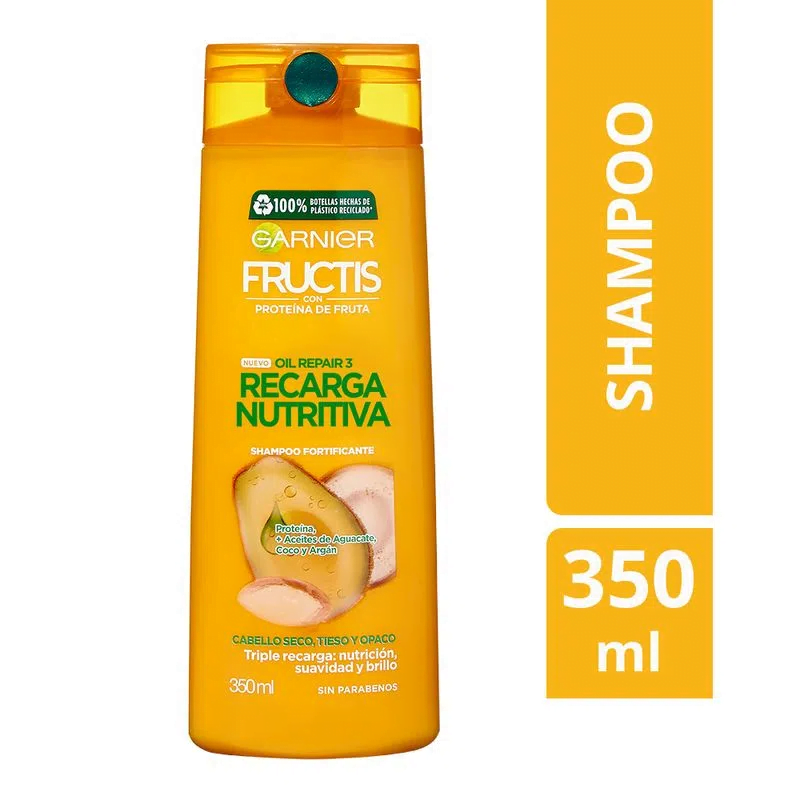 7509552849660 SHAMPOO FRUCTIS 350 ML. RECARGA NUTRITIVA (H5640801)