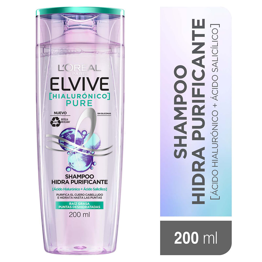 7509552876413 SHAMPOO ELVIVE 200 ML. HIDRA PURIFICANTE (H5702200)
