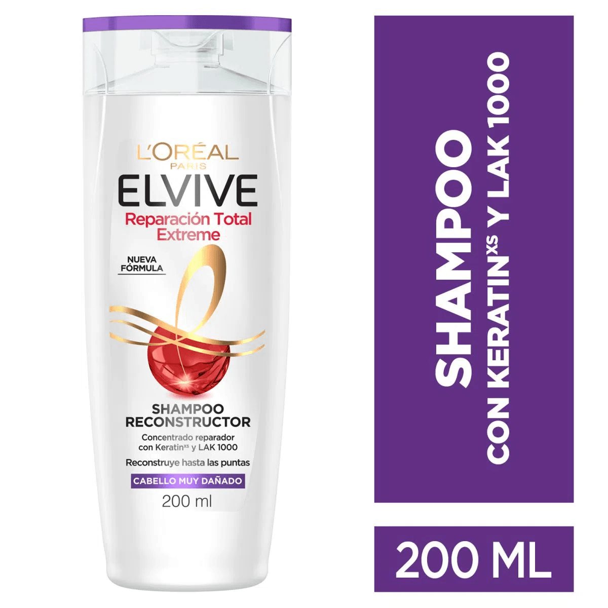 SHAMPOO ELVIVE 200 ML. REP. TOTAL EXTREME (H5725100)