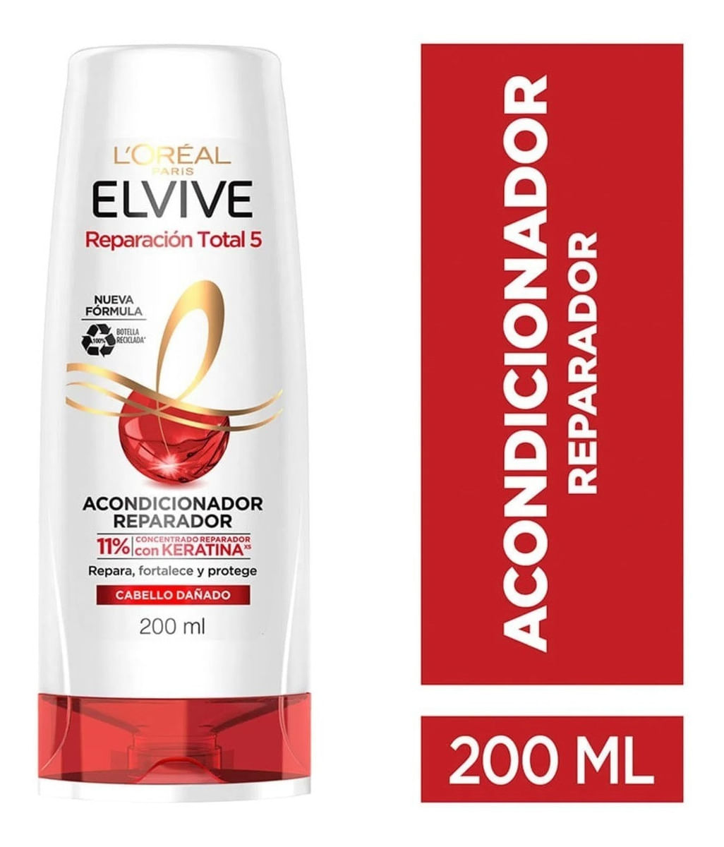 7509552903416 ACOND. ELVIVE 200 ML. REP. TOTAL 5 + KERATIN (H5727600)