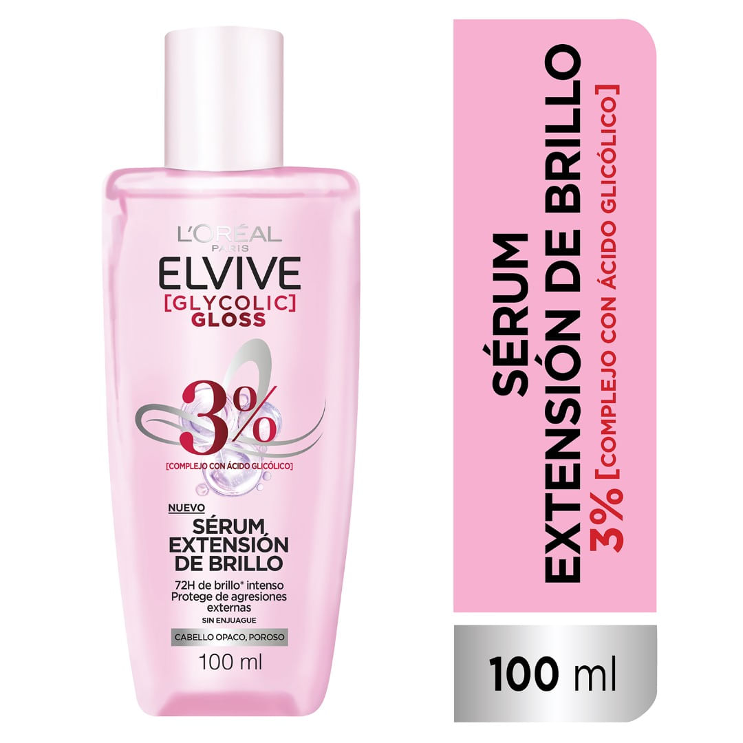 7509552928877 SERUM EXTENSION BRILLO ELVIVE GLYCOLIC GLOSS 100 ML.