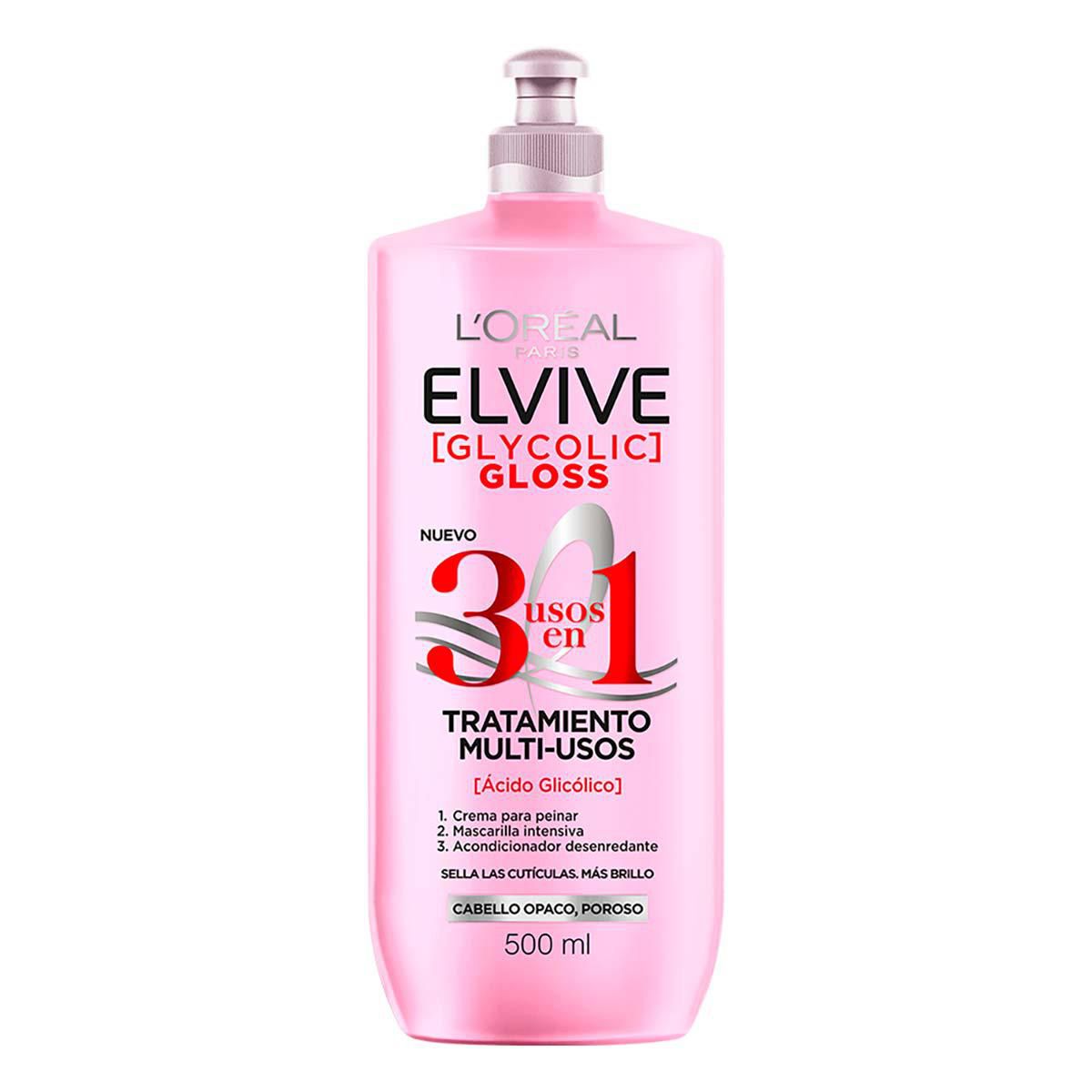 7509552956825 CR. TRATAMIENTO ELVIVE MULTI-USOS 500 ML. GLYCOLIC GLOSS (H5779300)