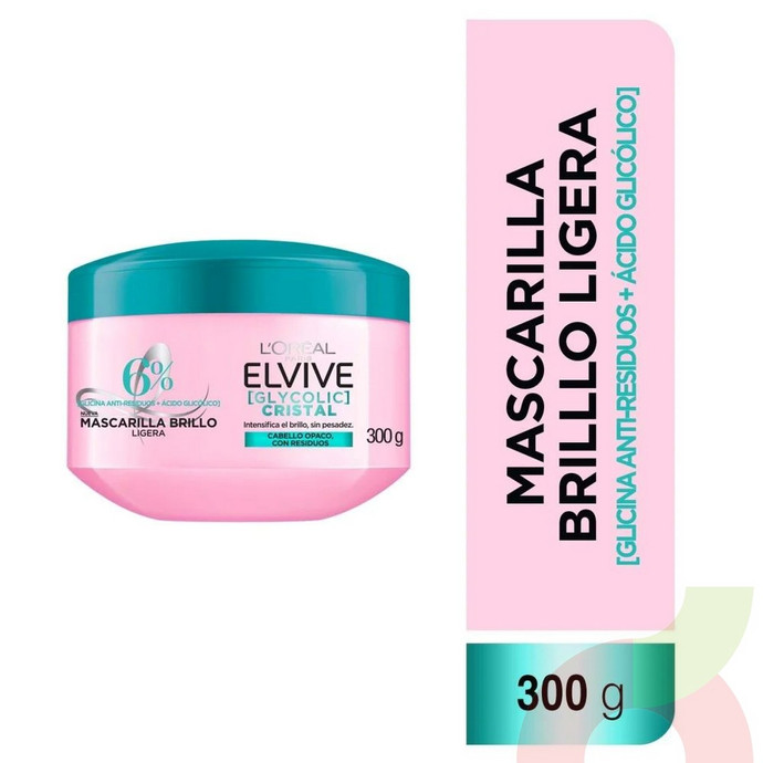 7509552981674 MASCARILLA ELVIVE GLYCOLIC CRYSTAL 300 GRS. (H5804400)