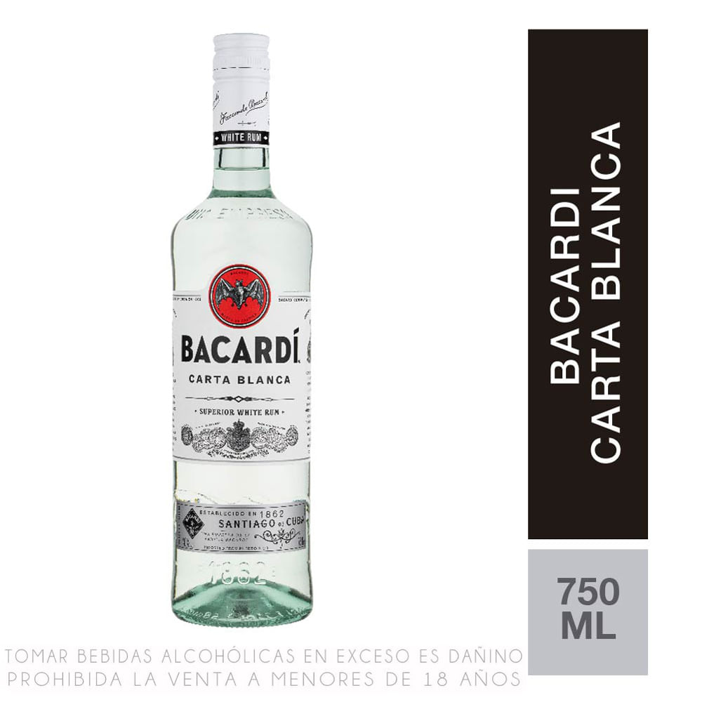 7610113024362 RON BACARDI 700 CC. CARTA BLANCA (701121)