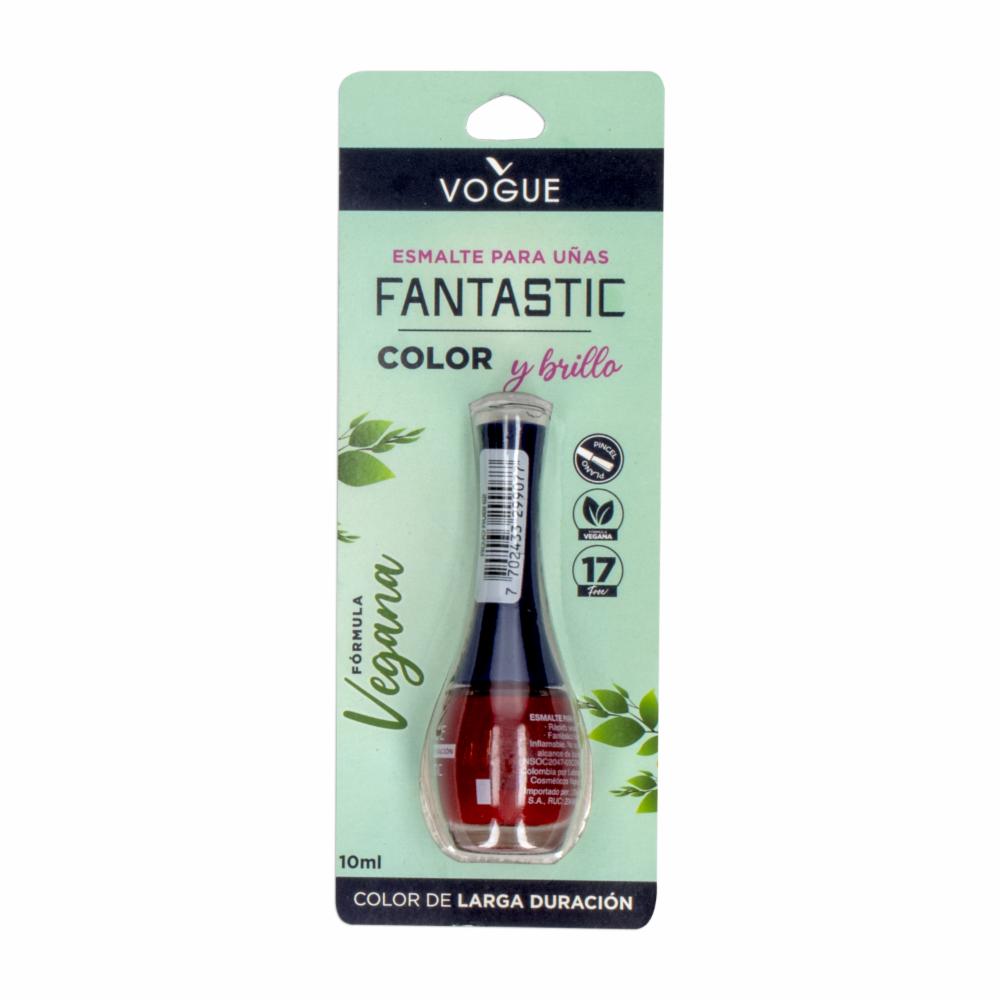 7702433299077 ESMALTE P/UÑAS VOGUE FANTASTIC ROJO RUBI 10 ML. (H1606801)