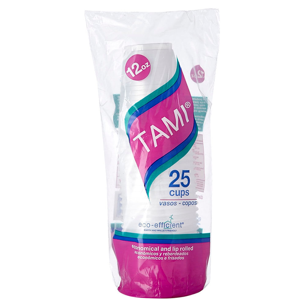 VASO DESCART. TAMI TRANSP. 360 ML. X 25 UN. (D651202P)