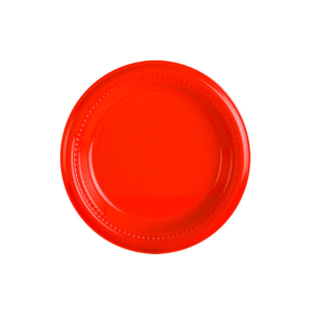 7702458035100 PLATO PLAST. DESC. DARNEL D15,5 CM ROJO 12 UN. (D591532)