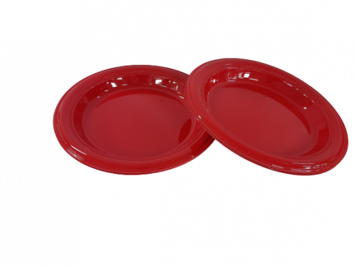 PLATO PLAST. DESC. DARNEL D23 CM ROJO 12 UN. (D592332)