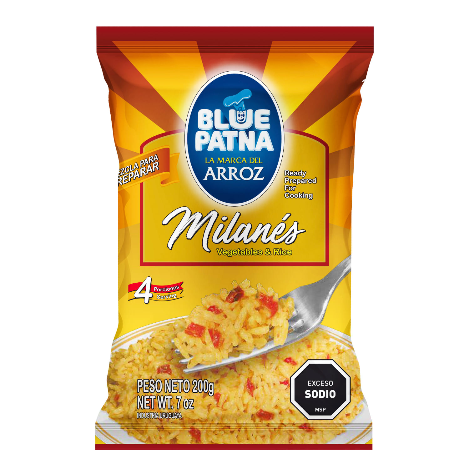 ARROZ COOPAR BLUE PATNA SAB. MILANES 200 GRS.(SBMIL)