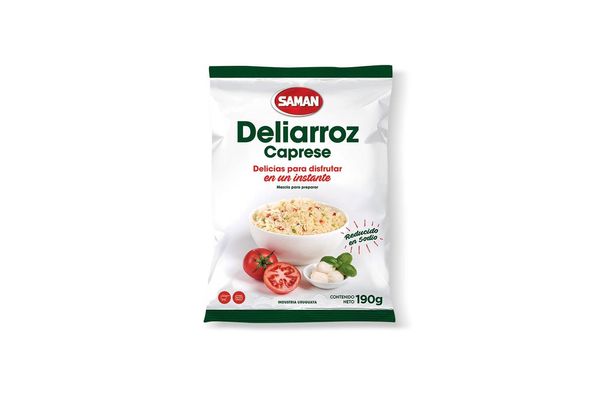 7730115000598 ARROZ SAMAN SABORIZADO DELIARROZ CAPRESE 190 GRS.