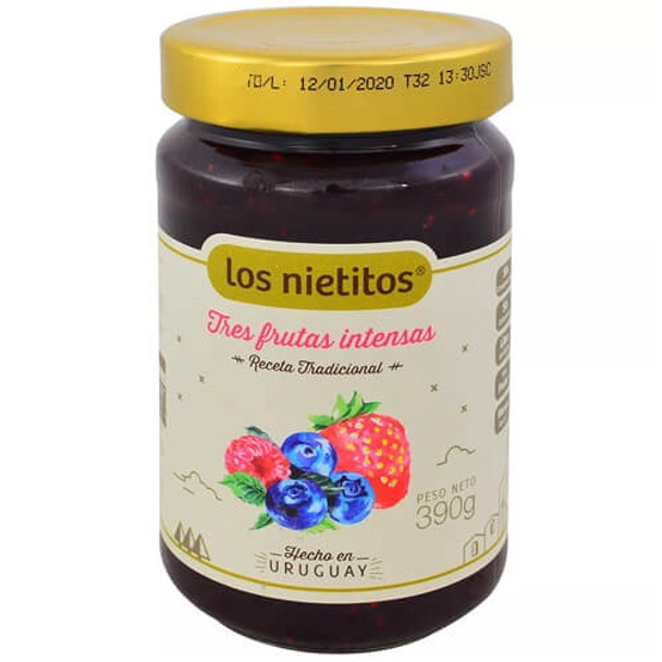 MERMELADA LOS NIETITOS INTENSO FCO. 390 GRS. TRES FR. (29705