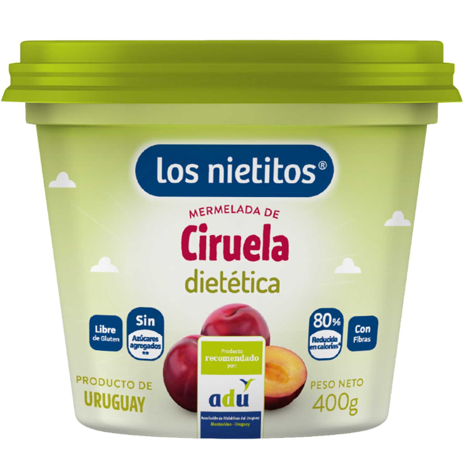 7730124002903 MERMELADA LOS NIETITOS 0% AZUCAR POTE 400 GRS. CIRUELA