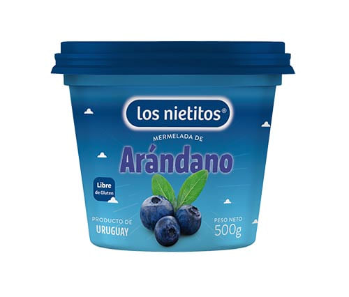7730124153001 MERMELADA LOS NIETITOS 500 GRS. ARANDANOS (15300)