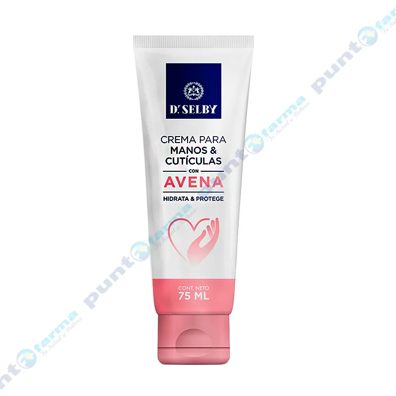 7730188370154 CREMA DE MANOS Y CUTICULAS DR. SELBY 75 GRS. C/AVENA (2140)