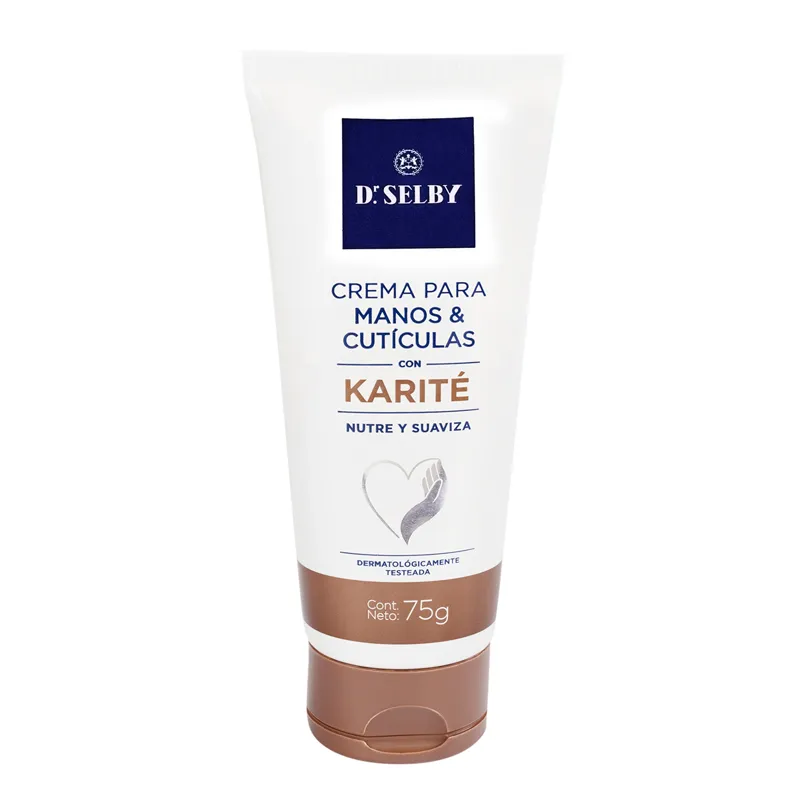 7730188370246 CREMA DE MANOS Y CUTICULAS DR. SELBY 75 GRS. C/KARITE (4075)