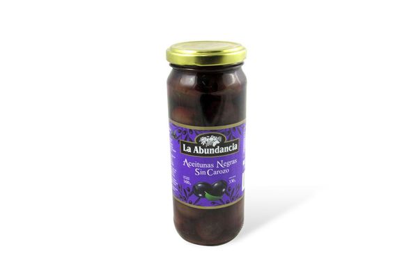 ACEITUNA LA ABUNDANCIA NEGRA S/CAROZO 330/160 GRS. FCO. (51370)