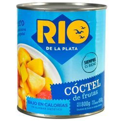 COCKTEL DE FRUTAS RIO DE LA PLATA S/GLUTEN 800/485 GRS. LATA (11260)
