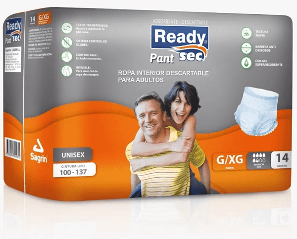 ROPA INTIMA READY SEC UNISEC G/XG X 14 UN. (2931)