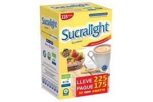 EDULCORANTE SUCRALIGHT POLVO LLEVE 225 PAGUE 175 BASTONES