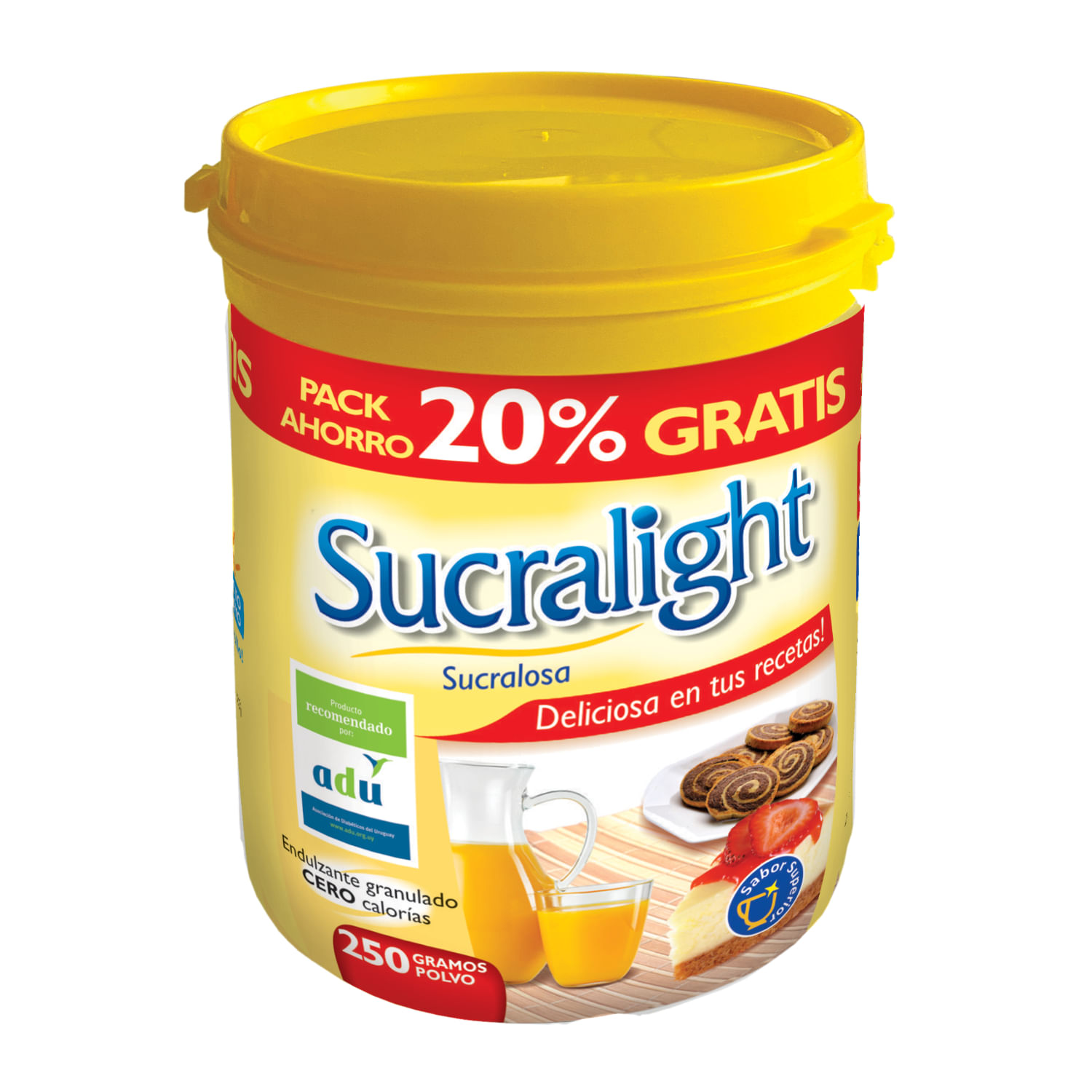 7730215002300 EDULCORANTE SUCRALIGHT POLVO 240 GRS. (POTE) (6540)