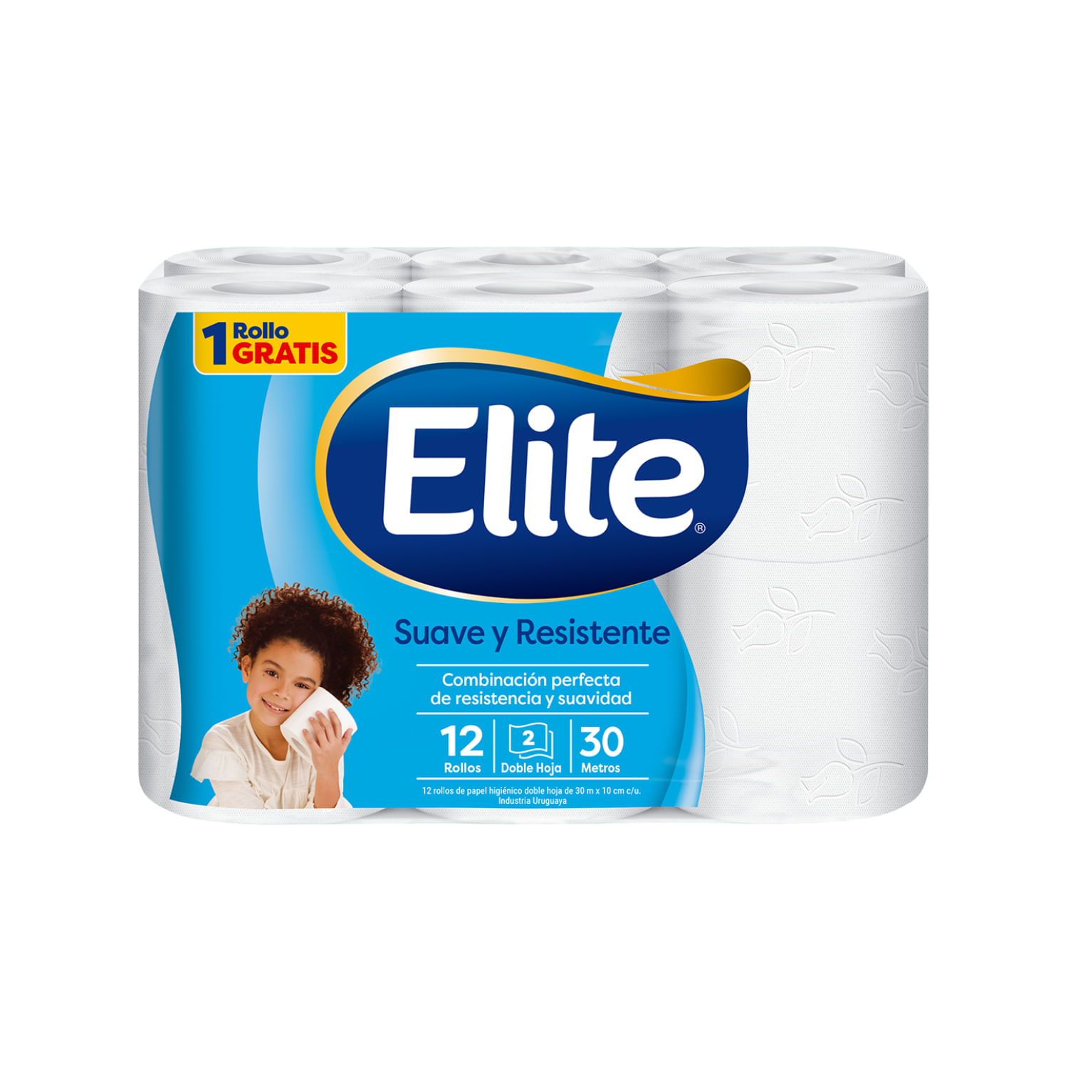 7730219009497 PAPEL HIGIENICO ELITE SUAVE Y RESIST D.HOJA 12X11 UN 30M. (949)