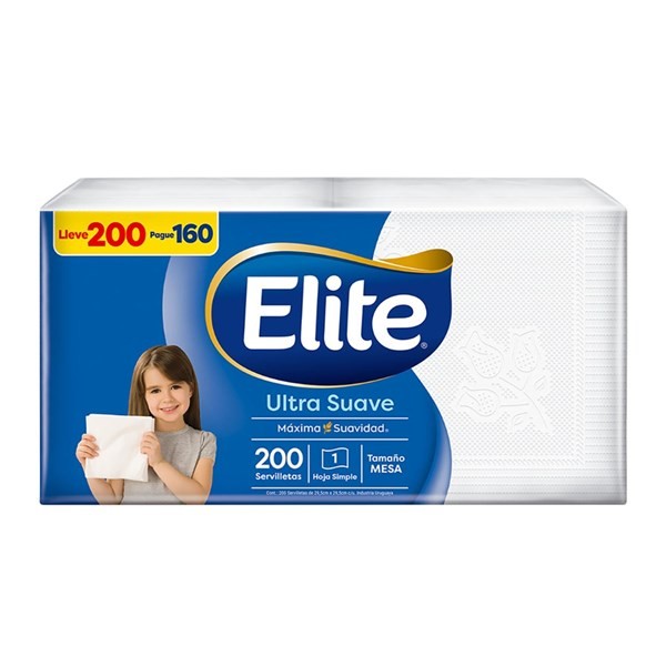 7730219014767 SERVILLETA ELITE MESA PROMO 200 X 160 UN. (1376)