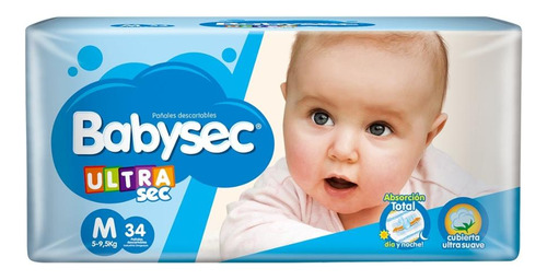 7730219057177 PAÑAL BABYSEC ULTRA HIPER MED. 34 UN. (5717)