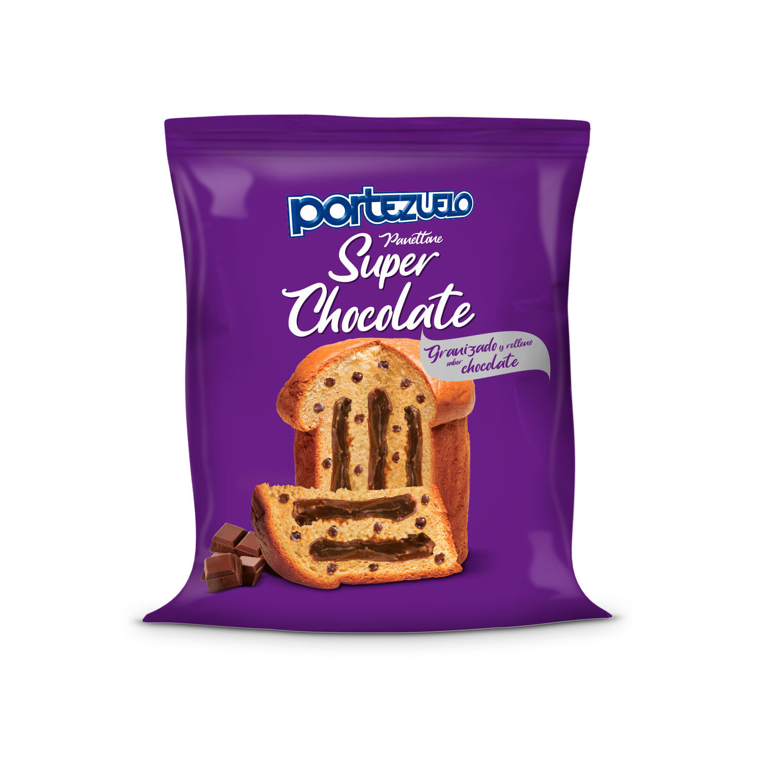7730236008718 PAN DULCE PORTEZUELO 400 GRS RELLENO SUPER CHOCOLATE (99)