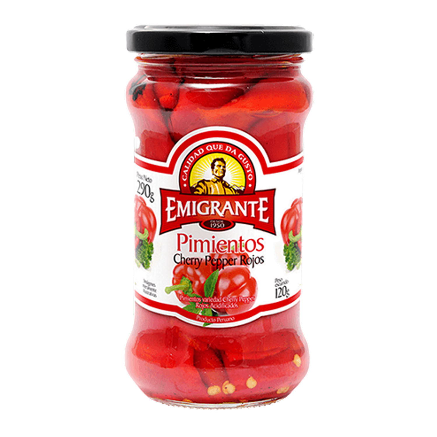 7730267011817 PIMIENTOS CHERRY EMIGRANTE 120 GRS. FCO. (201796)