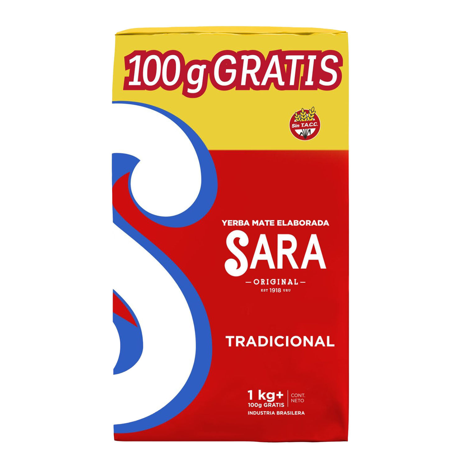YERBA SARA 1 KG. CLASICA + 100 GRS. GRATIS (262)
